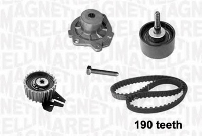 MAGNETI MARELLI 341401050001 -  Водяной насос + комплект зубчатого ремня